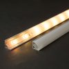 LED szalag sarok profil fedlap 1m - fehér - 41012M1