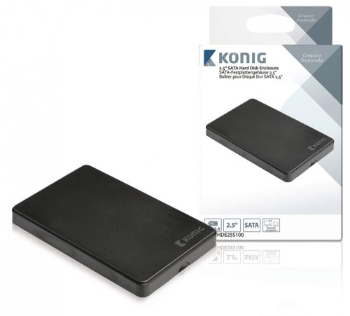 2,5" USB 2.0 SATA ház, külső HDD / merevlemez tok