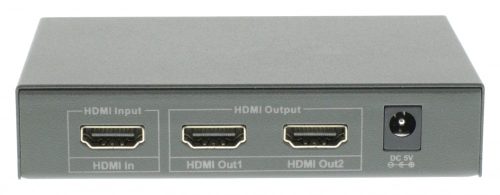 König HDMI jel elosztó két képernyőre beépített erősítővel - KNVSP3402