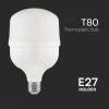 V-TAC 20W E27 T80 természetes fehér LED lámpa izzó, 103 Lm/W - 23568