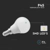 V-TAC PRO LED 3.7W P45 gömbizzó E14 - hideg fehér, Samsung chipes - 8044