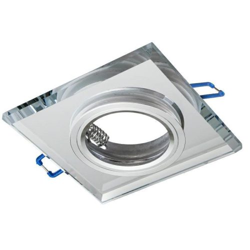 MLED beépíthető GU10 LED spot lámpa keret, négyzet tükrös üveg fix lámpatest