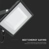 V-TAC PRO 100W SMD LED reflektor, Samsung chipes fényvető - Fekete házzal, természetes fehér fénnyel - 21413