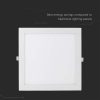 V-TAC süllyeszthető alumíniumházas szögletes 36W LED lámpa panel, természetes fehér - 216430