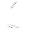 V-TAC 7W LED-es asztali lámpa, beépített vezeték nélküli töltéssel, változtatható fényhőmérséklettel, fehér - 218603