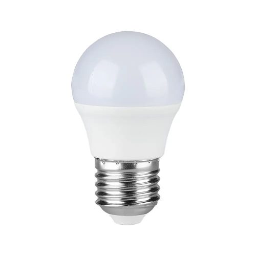 V-TAC G45 LED lámpa izzó 4.5W E27, Meleg fehér - 6 db/csomag - 212730
