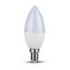 V-TAC LED lámpa gyertya izzó 5.5W E14 4000K - 6 db/csomag - 2737