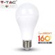 V-TAC 15W E27 meleg fehér LED lámpa izzó 160 lm/W - 2812