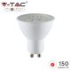 V-TAC LED SPOT lámpa, 5W ledes GU10 izzó, égő, 150 lm/W - Meleg fehér - 2837