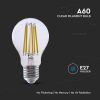 V-TAC filament 4W A60 LED izzó, 210 Lm/W - Meleg fehér - 2990