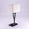 V-TAC Designer asztali lámpa, téglalap alakú szövetburával - 40381