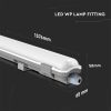 V-TAC T8 LED armatúra 150cm IP65 1db 4000K fénycsővel - 6461