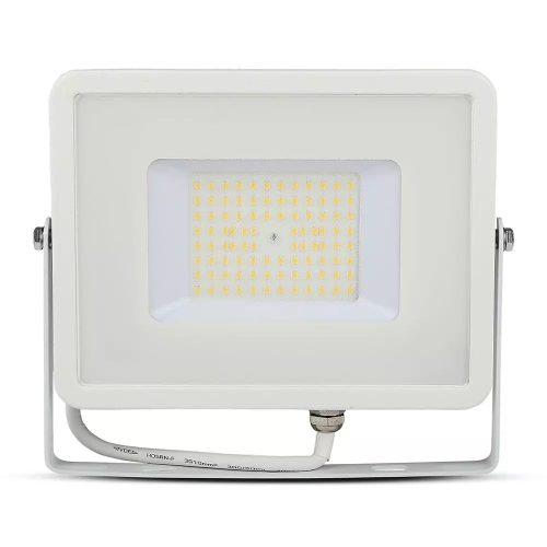 V-TAC PRO 50W 120LM/W SMD LED reflektor, Samsung chipes fényvető, hideg fehér, fehér házzal - 763