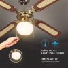 V-TAC ventilátoros LED lámpa, E27 foglalattal, húzókapcsolóval - 7914