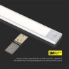 V-TAC 30 cm akkumulátoros SMD LED bútorvilágítás mozgásérzékelővel, meleg fehér - 2961