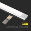 V-TAC 40 cm akkumulátoros SMD LED bútorvilágítás mozgásérzékelővel, meleg fehér - 2965